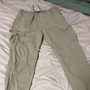 American Eagle Outfitters Tan Cargo Pants Relaxed Fit